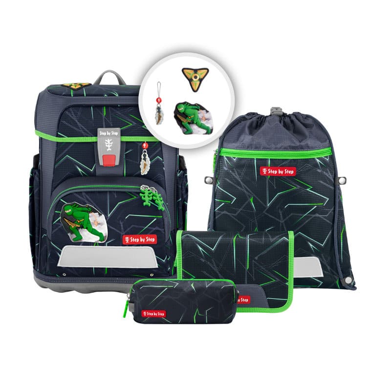 CLOUD Schulranzen-Set  5-tlg. Ninja Kimo | Step by Step