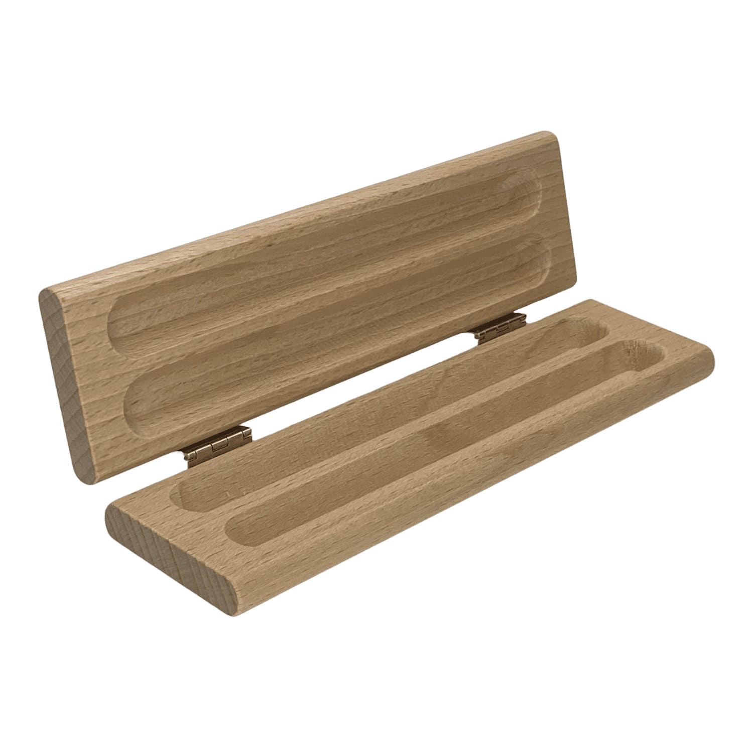 Double Buche natur Holzetui | e+m Holzprodukte