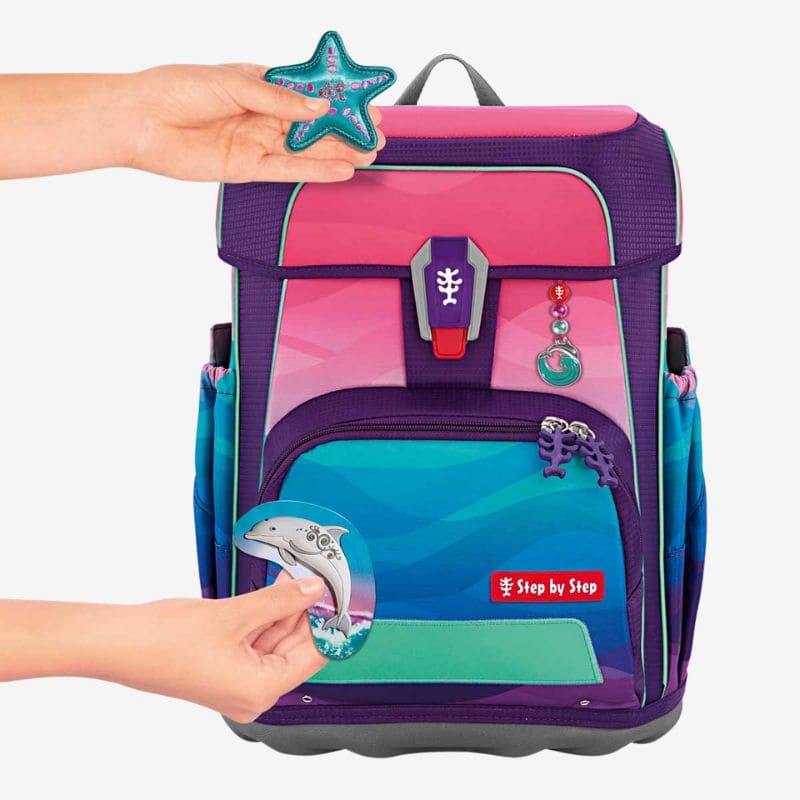 CLOUD OCEAN Schulranzen-Set „Dolphin Lana“