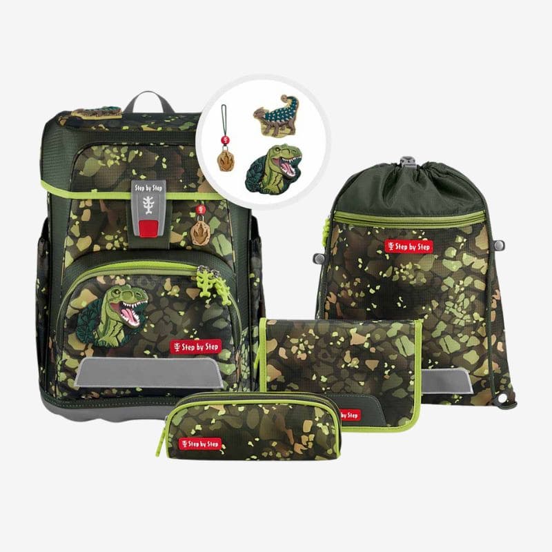 CLOUD Schulranzen-Set „Dino Torex“