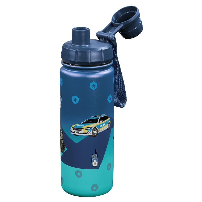 Edelstahl-Trinkflasche Police | Step by Step