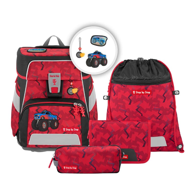 SPACE Ranzen-Set 5-teilig Monster Truck Rocky | Step by Step