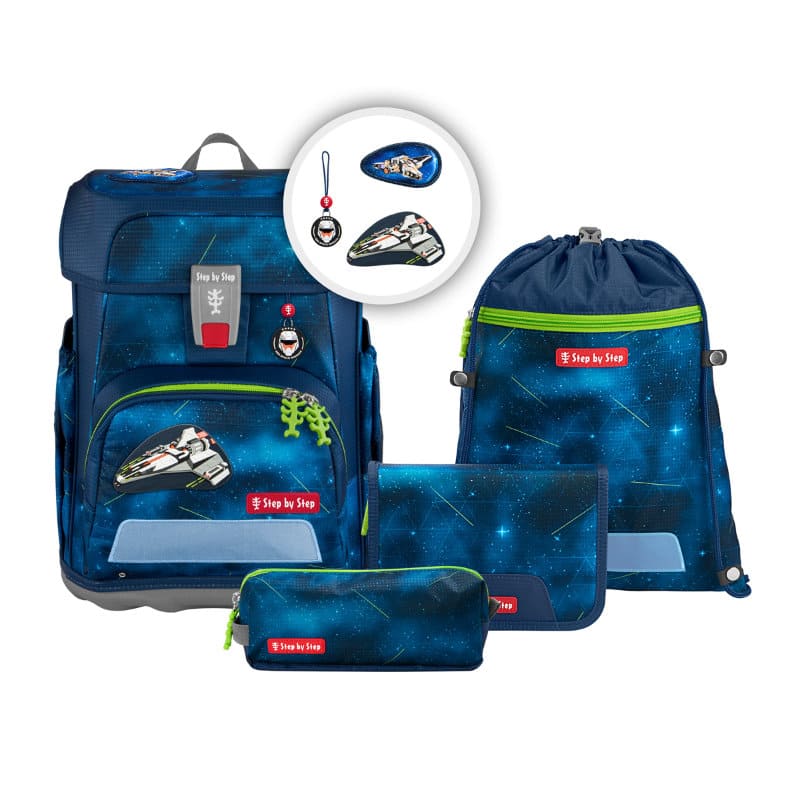 CLOUD Schulranzen-Set  5-tlg. Starship Galactus | Step by Step