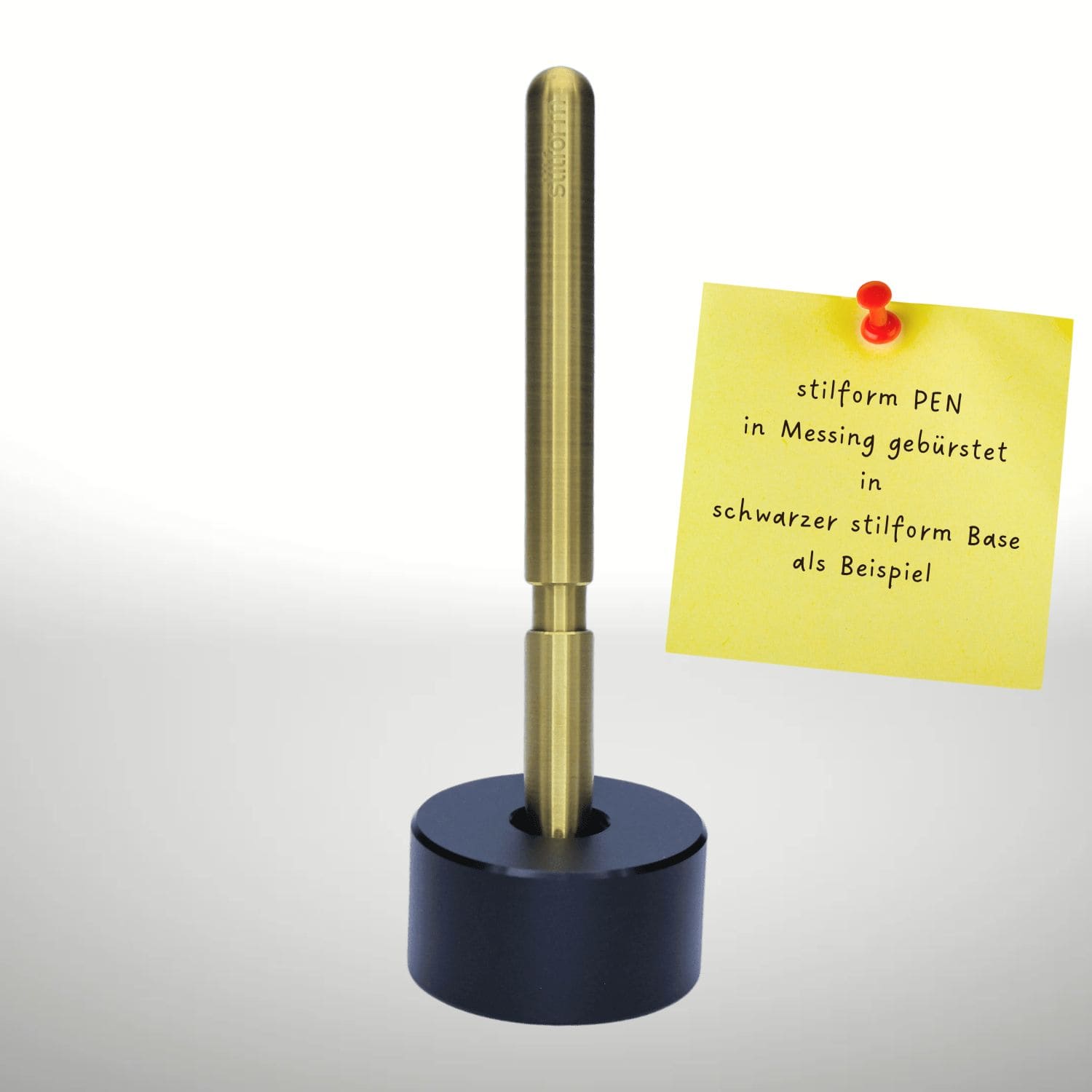 PEN stilform Kugelschreiber Messing radial gebürstet