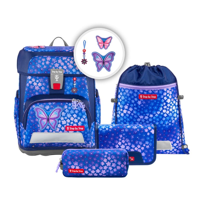 CLOUD Schulranzen-Set  5-tlg. Butterfly Maja | Step by Step