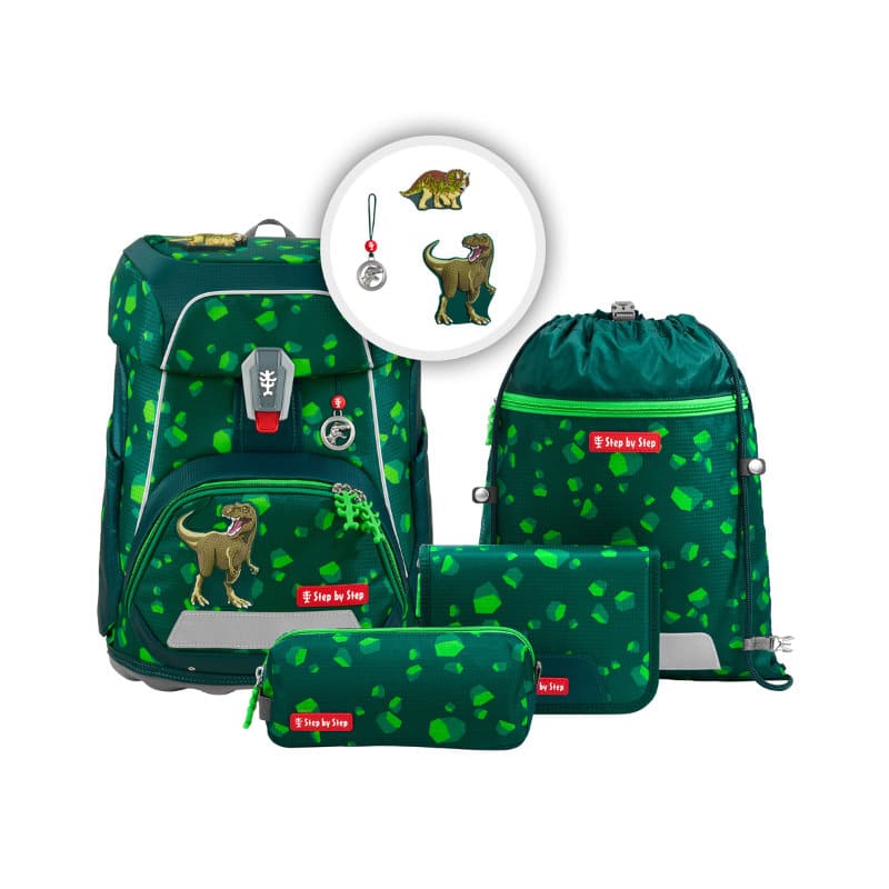 FIT Schulranzen-Set 5-tlg. Dino Targo | Step by Step