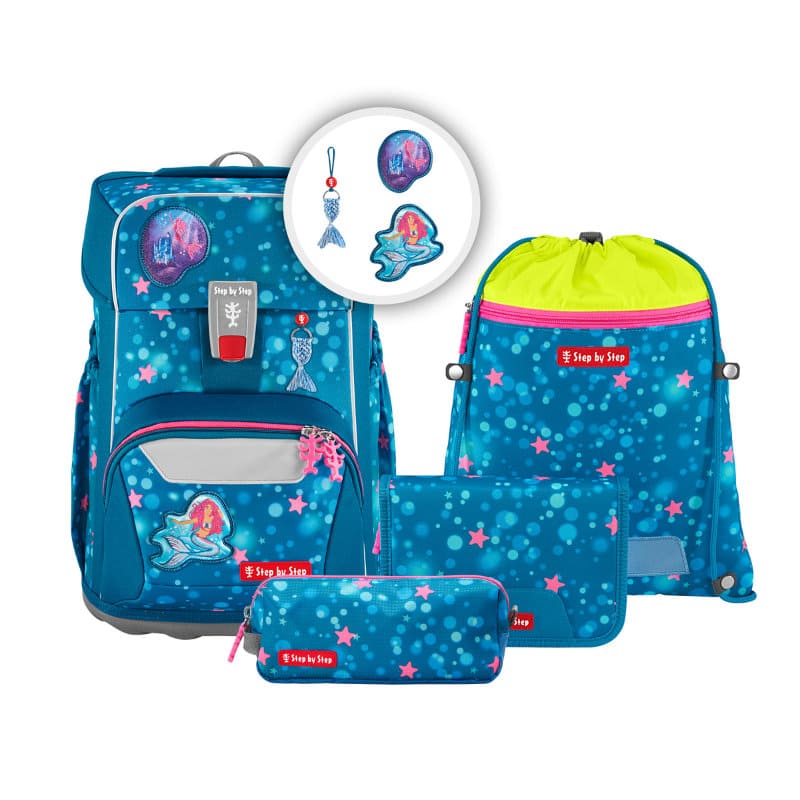  GIANT Mermaid Lola Schulrucksack-Set 5-teilig | Step by Step