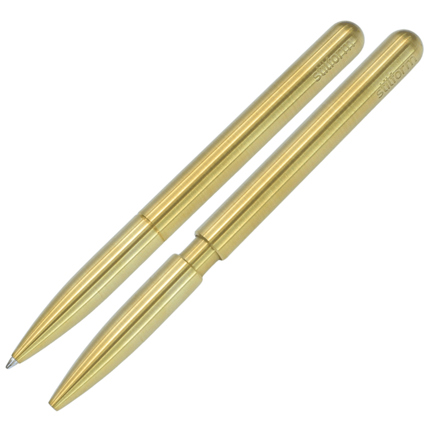 PEN stilform Kugelschreiber Messing radial gebürstet