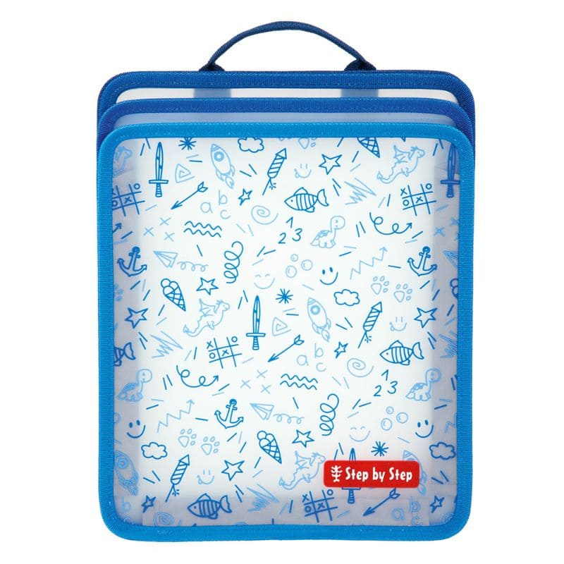 Faltbare Heftbox blau | Step by Step