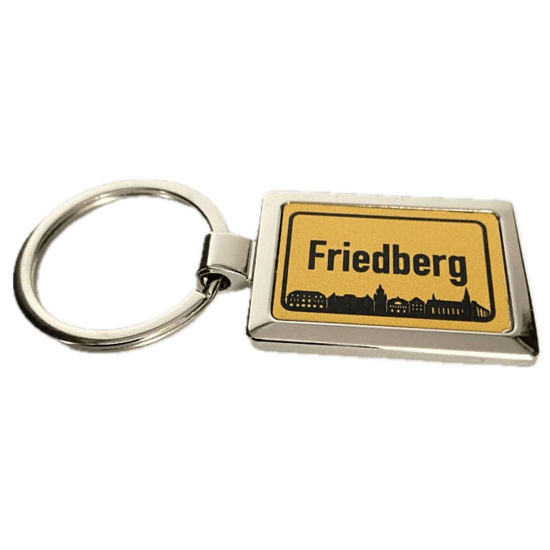 Friedberg Schlüsselanhänger Ortsschild Skyline