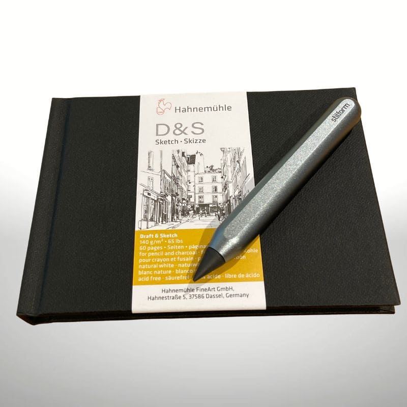Sketching to go - stilform Nano AEON Pencil Comet & Sketchbook D&S