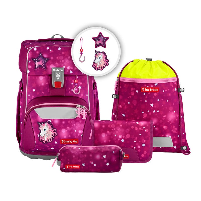  GIANT Sweet Unicorn Nuala Schulrucksack-Set 5-teilig | Step by Step